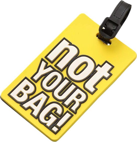 Kofferlabel not your BAG