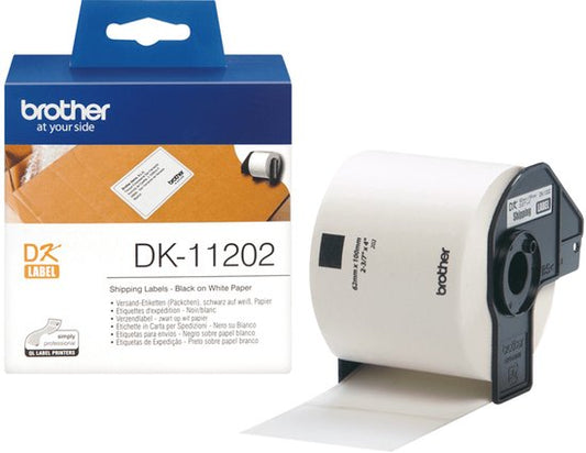 DK-11202 Die-Cut label: 100X62mm - Transportlabel - white (300 labels/roll)