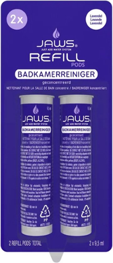 Jaws refill pods badkamerreiniger 2 x 95 ML
